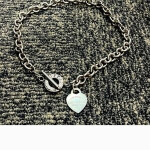 Vintage TIFFANY and Co Toggle Heart Necklace